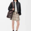 Minigonna in misto lana e cashmere