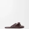 Mule con nodo Flamenco in pelle di agnello