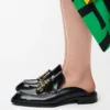Mule mocassino Edge in pelle di vitello spazzolata