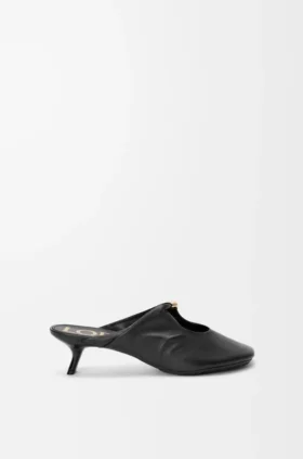 Mule morbide Pebble in pelle di agnello nappa