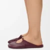 Mule morbide Pebble in pelle di agnello nappa