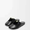 Mule morbide Pebble in pelle di agnello nappa