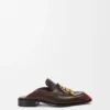 Mule tipo mocassino Edge in pelle di vitello spazzolata