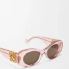 Occhiali da sole Anagram Maxi ovali con montatura smussata