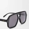 Occhiali da sole slim stile aviatore