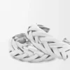 Orecchini a cerchio intrecciati in argento sterling