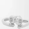 Orecchini a cerchio mini “Pebble” Anagram in argento sterling