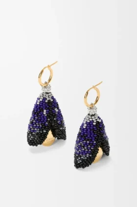 Orecchini a conchiglia in argento sterling e perline