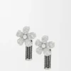 Orecchini Flor in argento sterling e cristalli