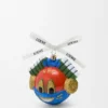 Pallina Knight cat in vetro soffiato