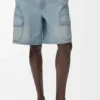 Pantaloncini cargo in denim