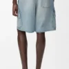 Pantaloncini cargo in denim