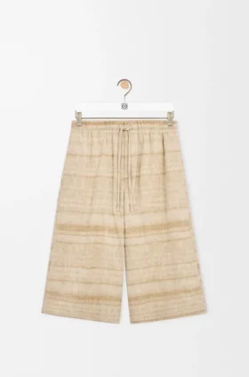 Pantaloncini con coulisse in denim