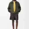 Pantaloncini in pelle di agnello nappa