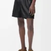 Pantaloncini in pelle di agnello nappa