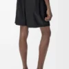 Pantaloncini in pelle di agnello nappa