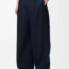 Pantaloni a gamba larga in cotone