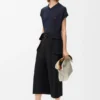 Pantaloni cargo corti in lana