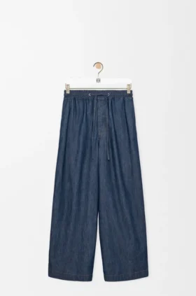 Pantaloni con coulisse in cotone
