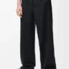 Pantaloni con coulisse in lana