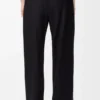 Pantaloni con coulisse in lana