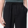 Pantaloni con coulisse in lana