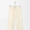 Pantaloni corti con cintura in cotone e seta