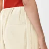 Pantaloni corti con cintura in cotone e seta