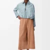 Pantaloni corti in pelle di agnello nappa e pelle di capra scamosciata