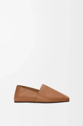 Pantofola Origami in morbida pelle di vitello