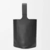Pebble Bucket grande in morbida pelle di vitello martellata