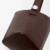 Pebble Bucket grande in morbida pelle di vitello martellata
