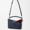 Piccola borsa “Puzzle” a strati in classica pelle di vitello