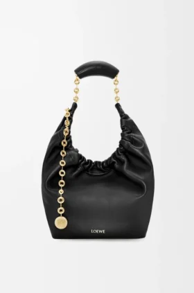 Piccola borsa “Squeeze” in morbida pelle di agnello nappa