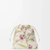 Piccola pochette Artichoke con coulisse in tela