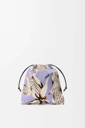 Piccola pochette con coulisse “Corn” in tela