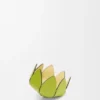 Piccolo vassoio porta spille a forma di cactus in morbida pelle di vitello