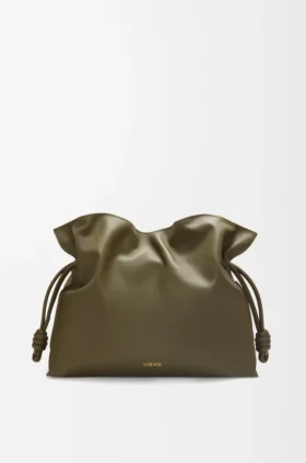 Pochette Flamenco grande in pelle di vitello nappa
