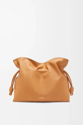 Pochette Flamenco grande in pelle di vitello nappa