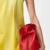 Pochette Flamenco media a spirale in pelle di vitello nappa