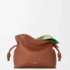 Pochette Flamenco media a strati in pelle di vitello nappa