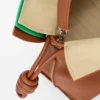 Pochette Flamenco media a strati in pelle di vitello nappa