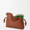 Pochette Flamenco media a strati in pelle di vitello nappa