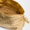Pochette Flamenco media in pelle di agnello laminata