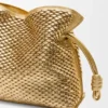 Pochette Flamenco media in pelle di agnello laminata