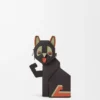 Pochette “Futurist Cat” in pelle di vitello classica