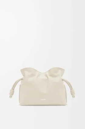 Pochette Mini Flamenco in pelle di vitello nappa