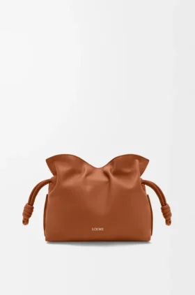 Pochette Mini Flamenco in pelle di vitello nappa