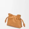 Pochette Mini Flamenco in pelle di vitello nappa
