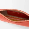 Pochette Rio in pelle di vitello classica e rafia